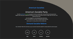 Desktop Screenshot of americansocialists.info